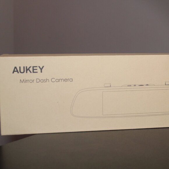 AUKEY DRA2 Rear View Mirror Dash Camera 6.8" LCD Touchscreen Car Camera 1080 - Picture 1 of 4